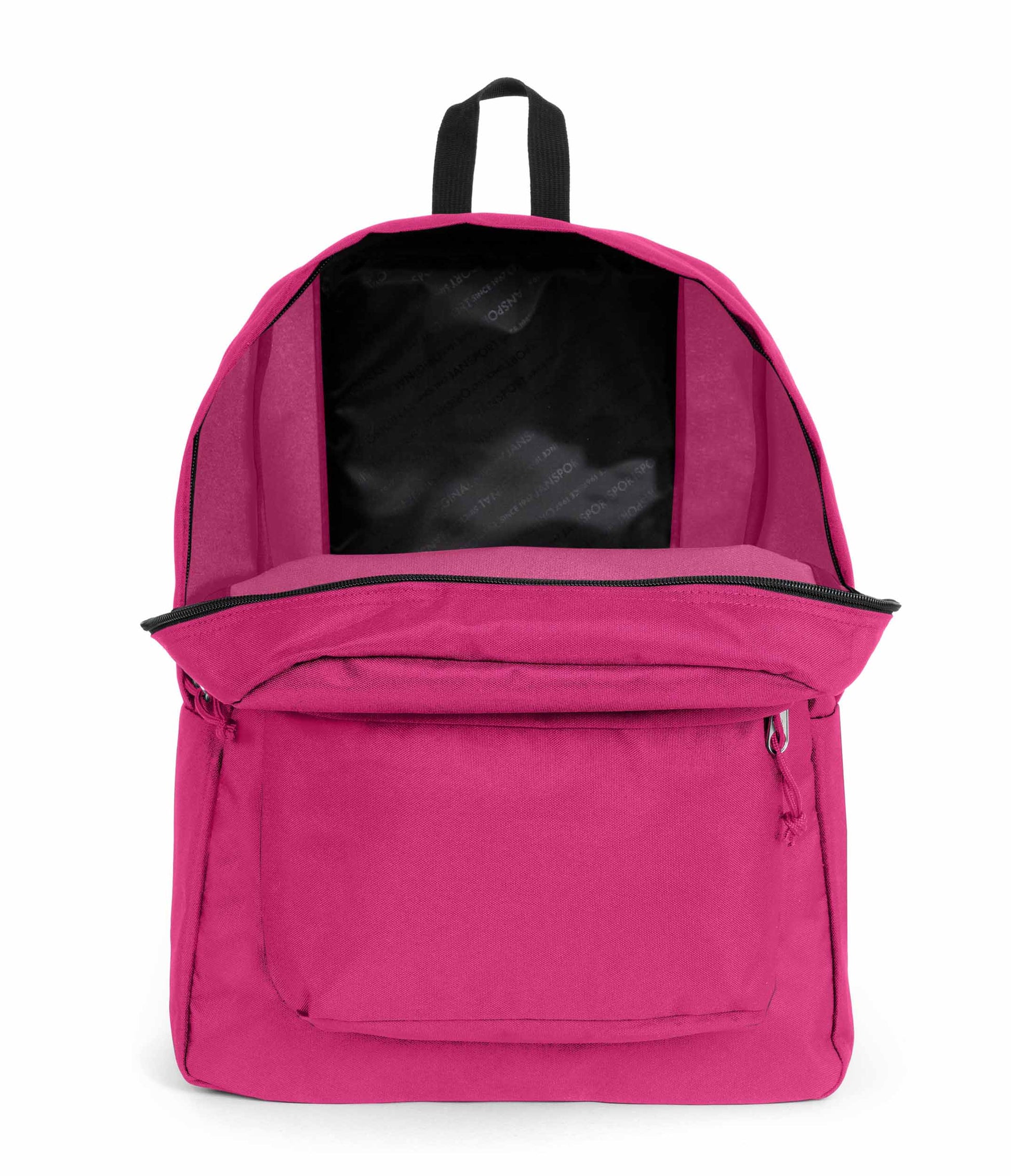 JanSport Backpack SuperBreak One in Midnight Magenta open bag