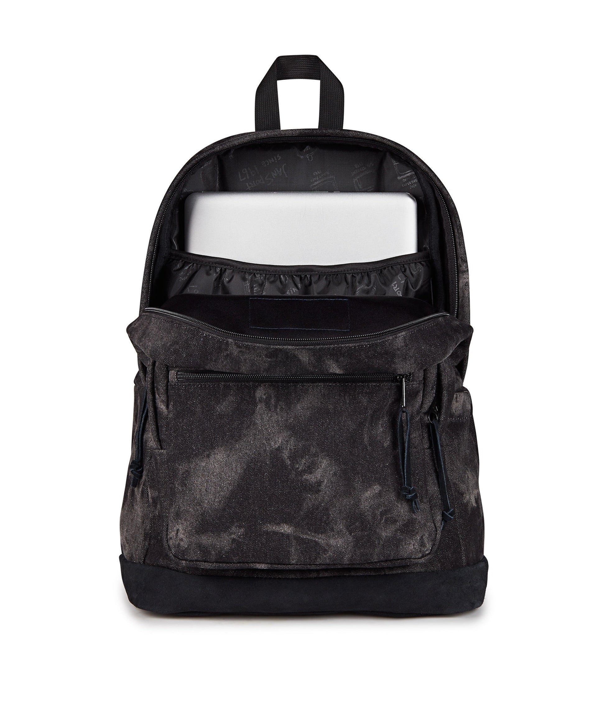google express jansport denim polka backpack Right Pack Expression - Denim Wash Black