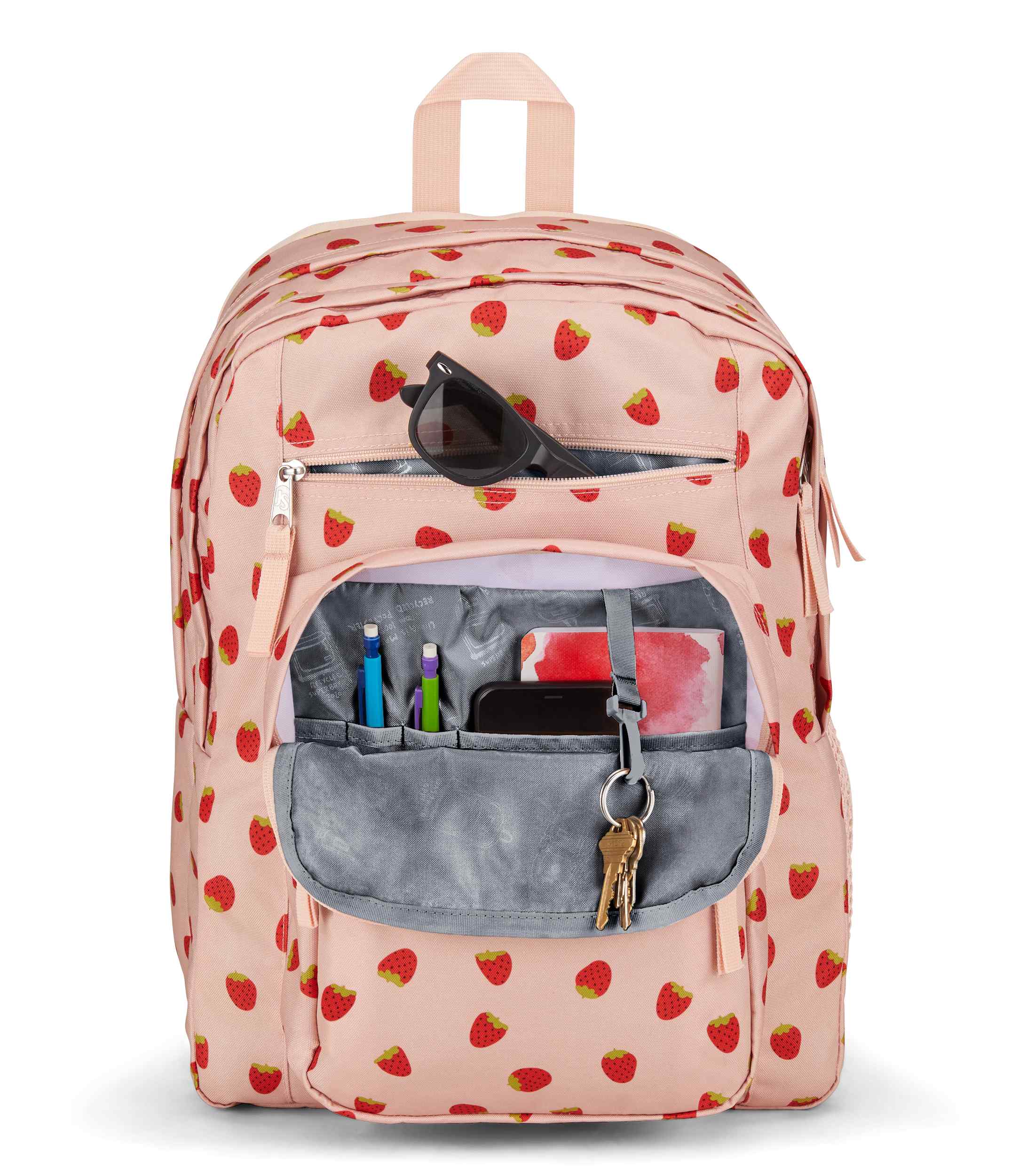 ハーバード大学の生協で購入したJanSportのフィールドジャケットです　ストロベリーサイズ Big Student - Strawb Shower | JanSport Europe – JanSport Europe EU
