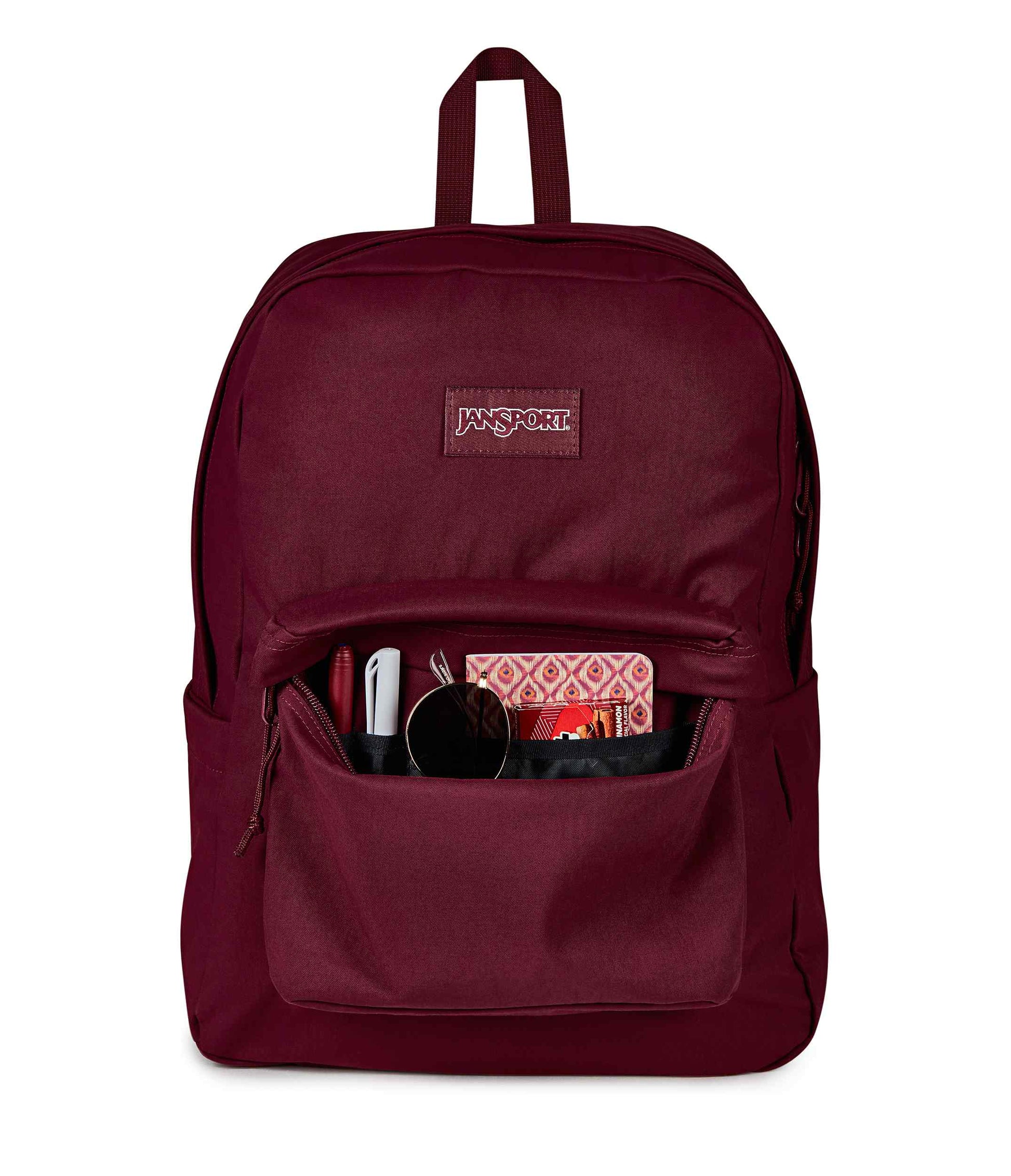 cherry jansport backpack Cool Student - lacquer tab zipper pulls for easy access JanSport Big Student Bad Bow