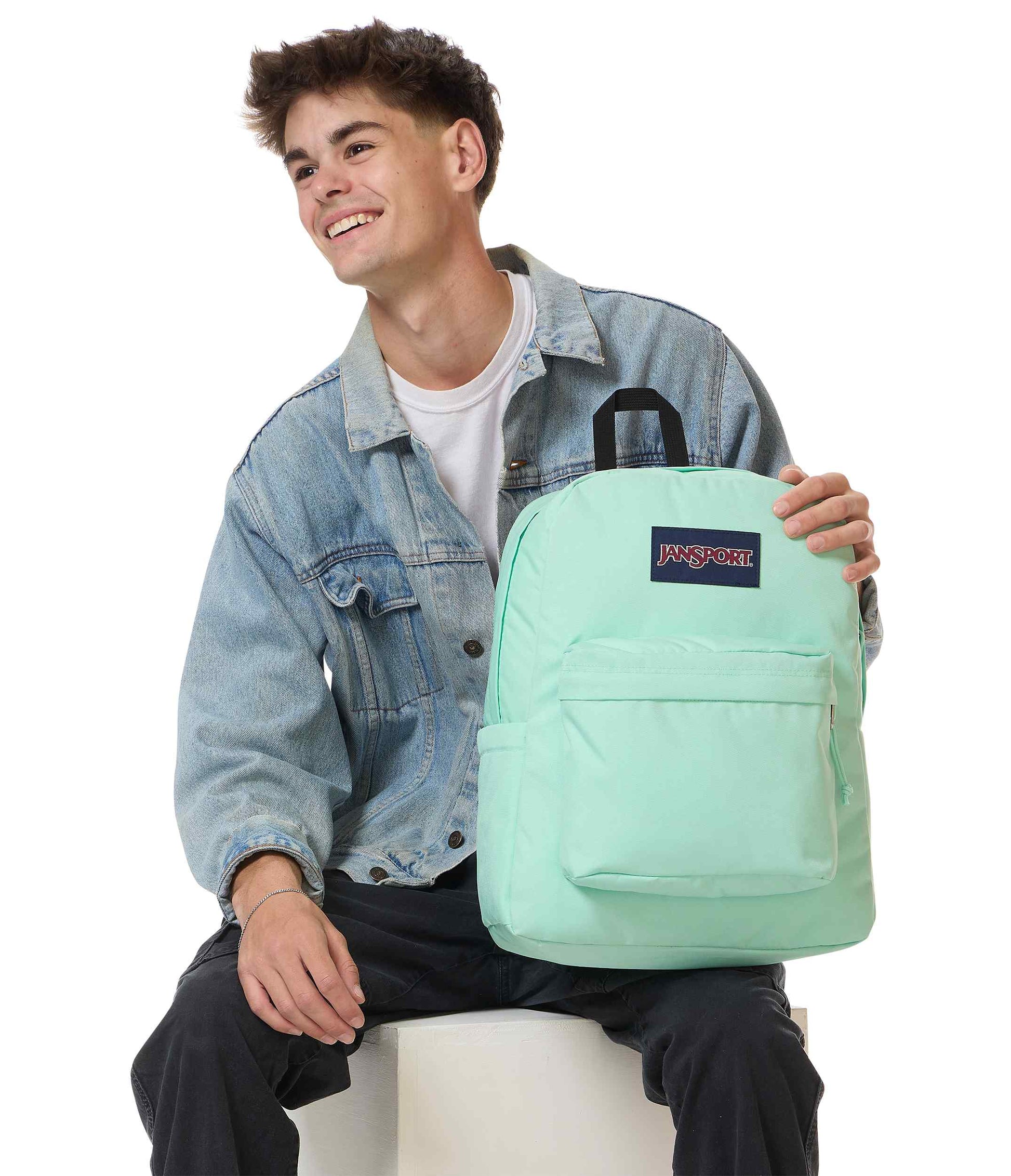 mint blue jansport backpack SuperBreak Plus - Magic Mint