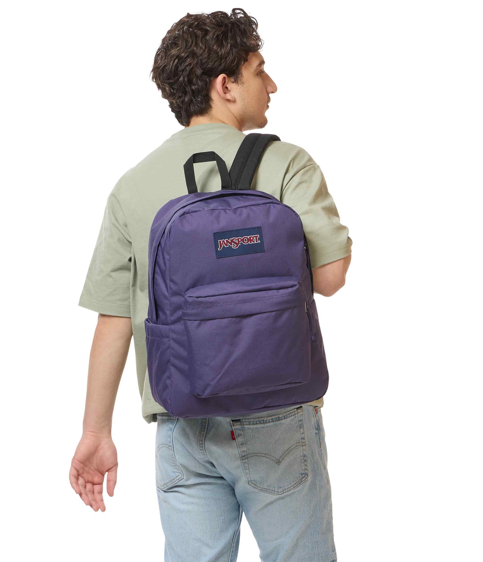 electric purple jansport backpack SuperBreak Plus - Amethyst Angst