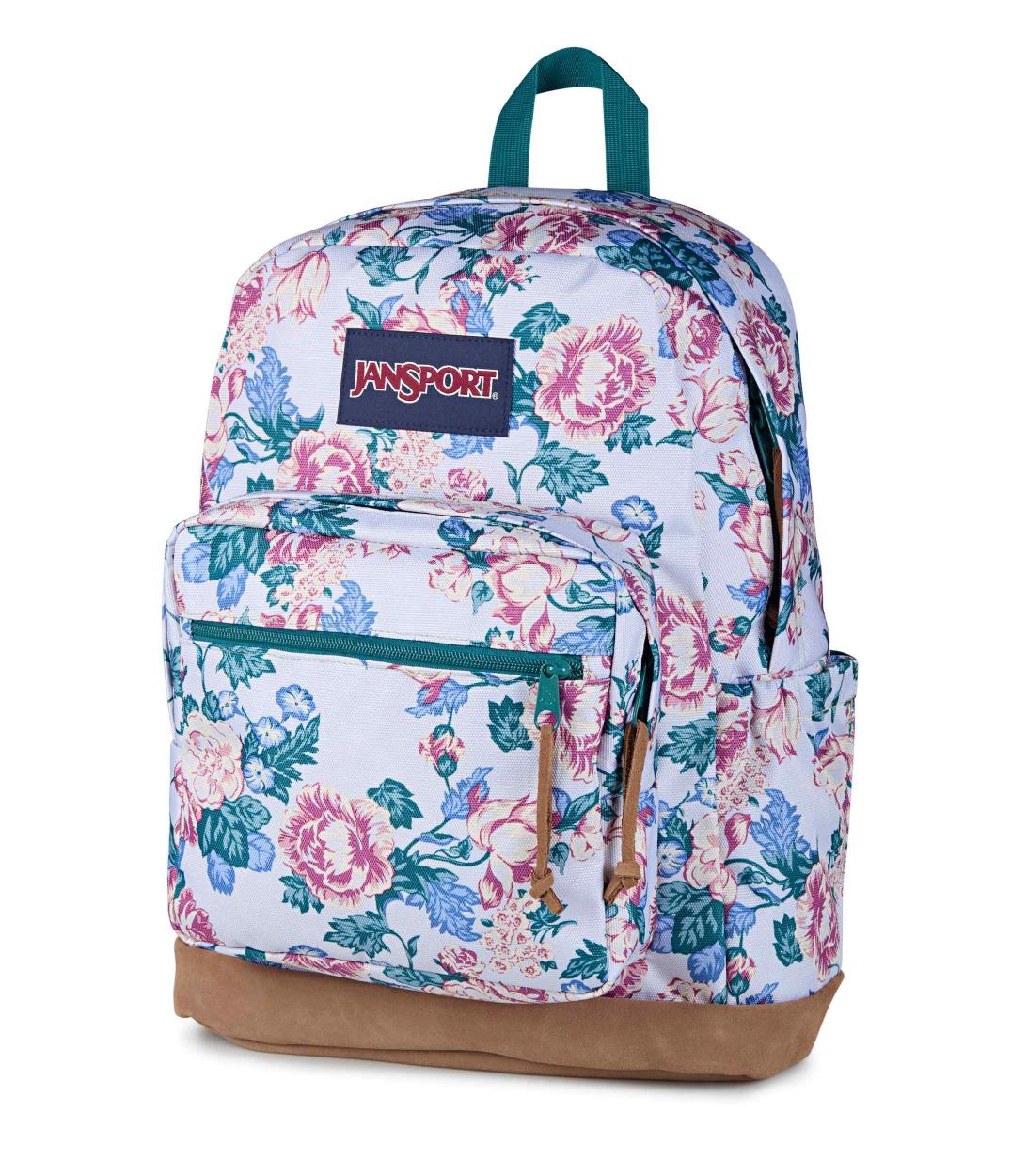 jansport right pack egypt Backpack With a suede leather bottom and Cordura body material Right Pack Signature - Faded