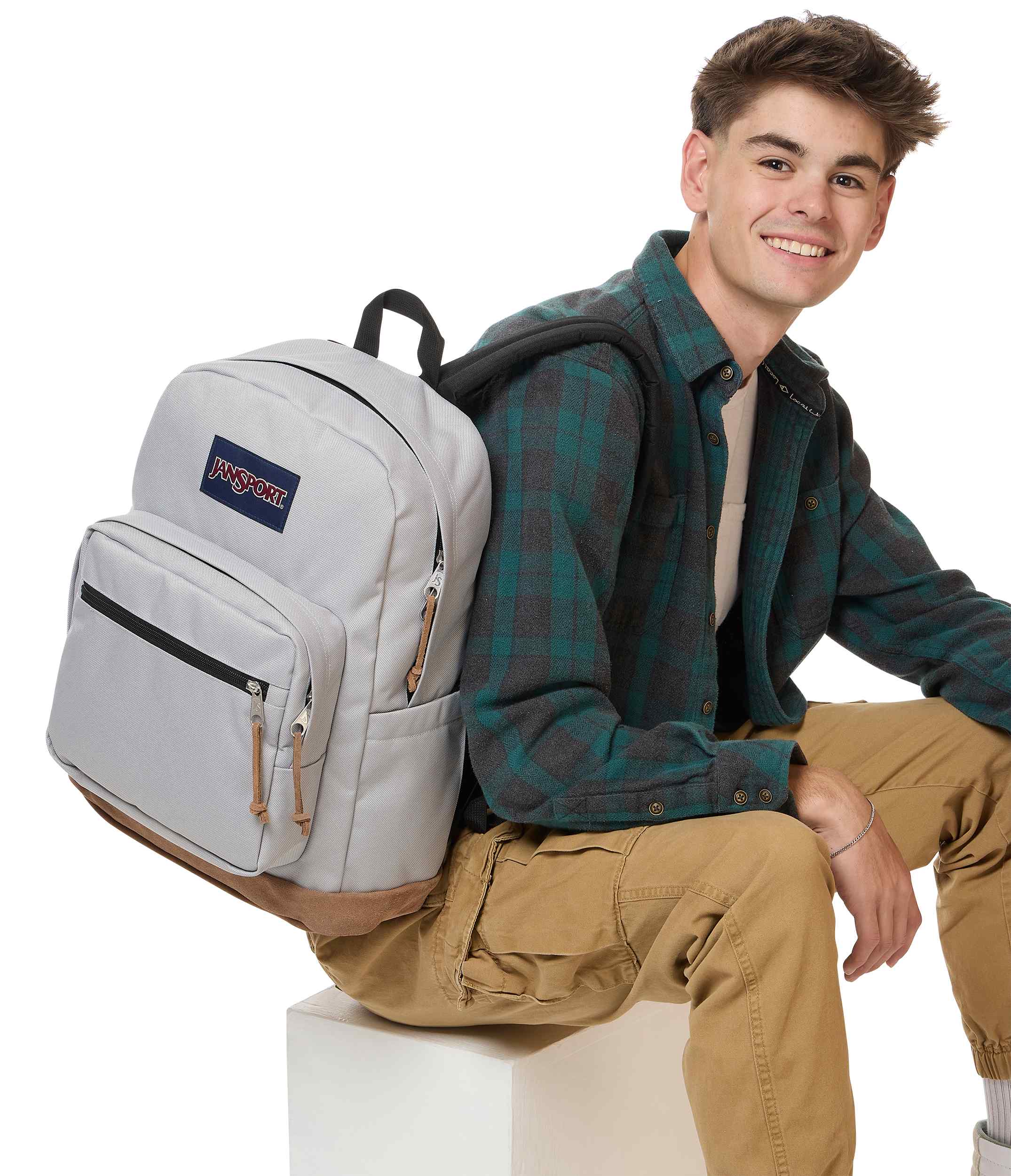 Right Pack - Grounded Grey | JanSport Europe – JanSport Europe EU