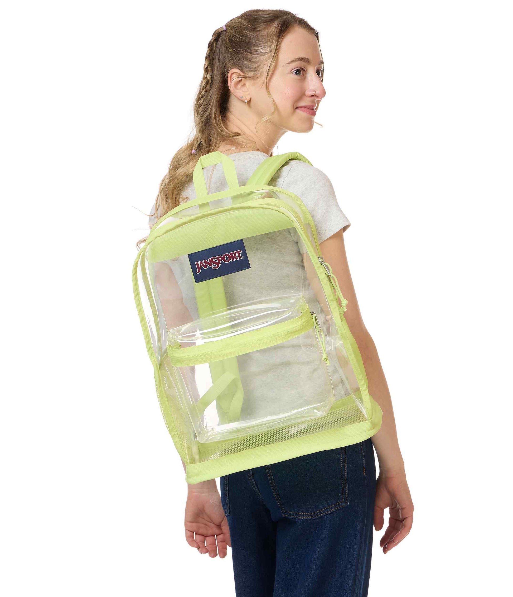 JanSport | Clear Pack - Lime Citron