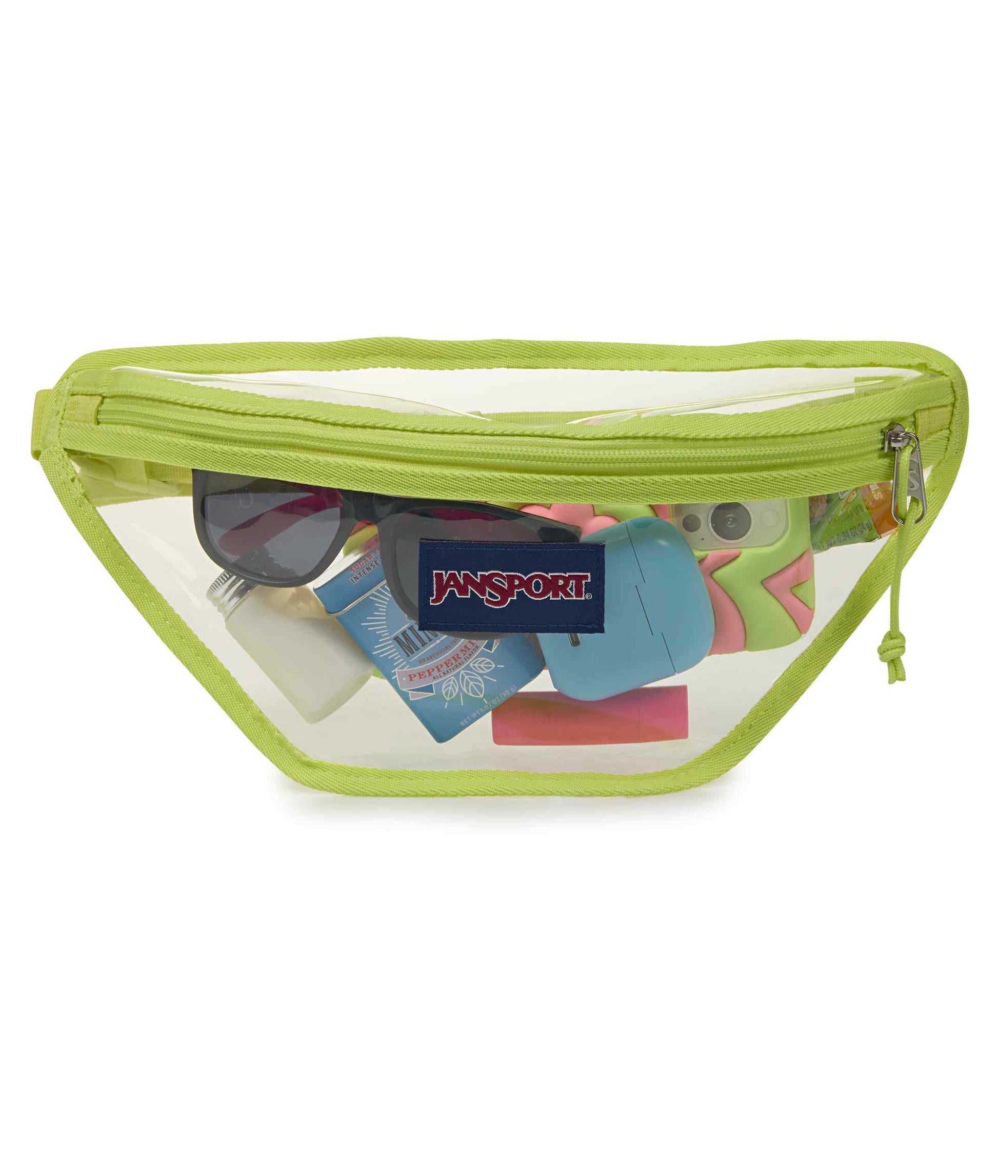 JanSport | Clear Waistpack - Lime Citron