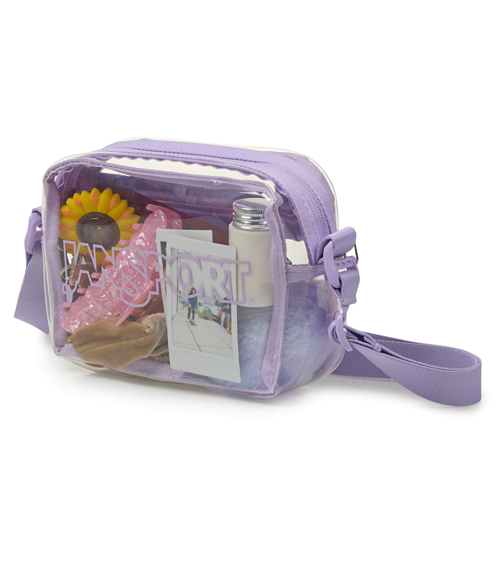JanSport | Clear Crossbody - Pastel Lilac