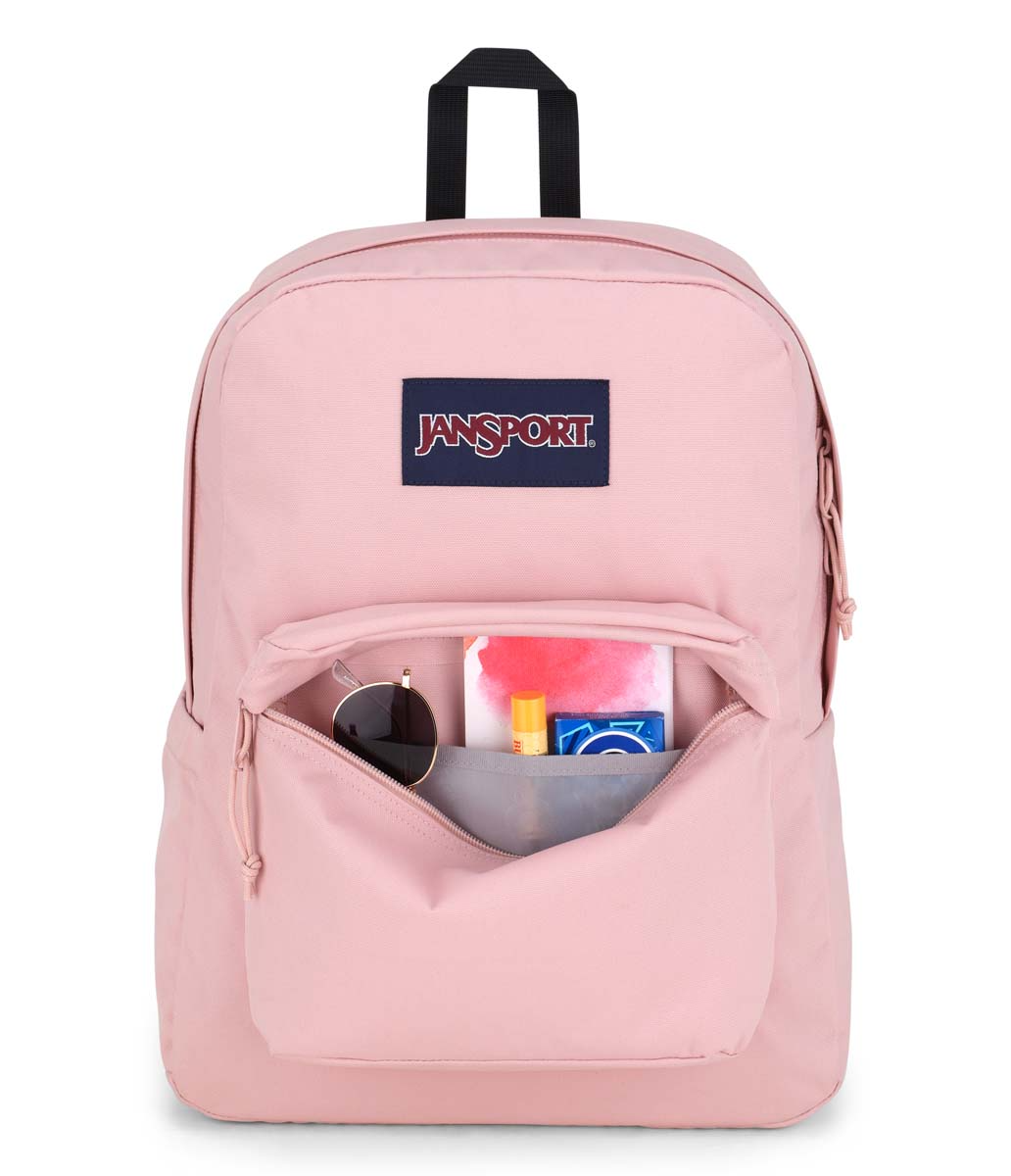 jansport backpack fabric stuck in zipper SuperBreak - Misty Rose