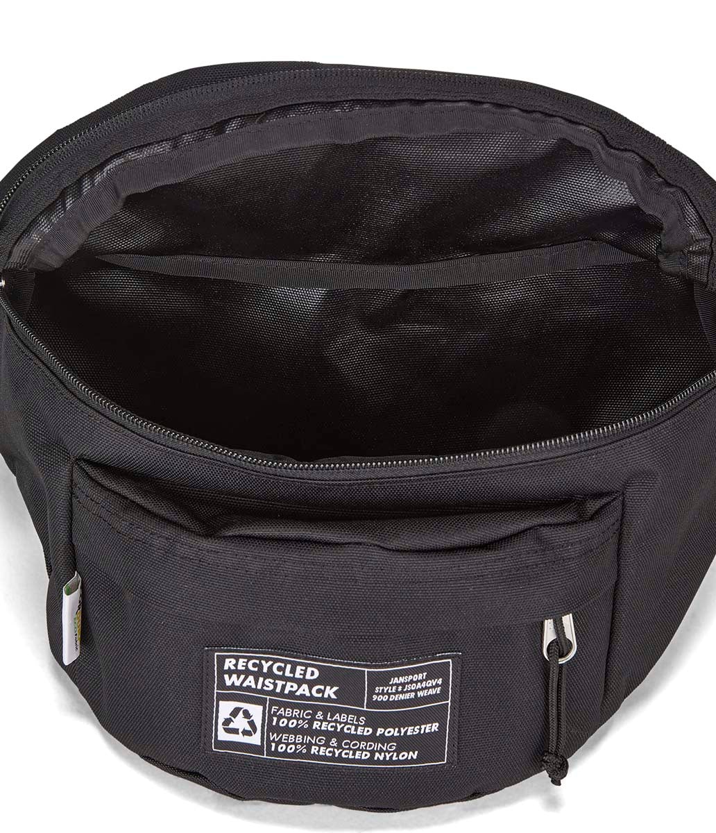 JANSPORT RECYCLED WAISTPACK BLACK