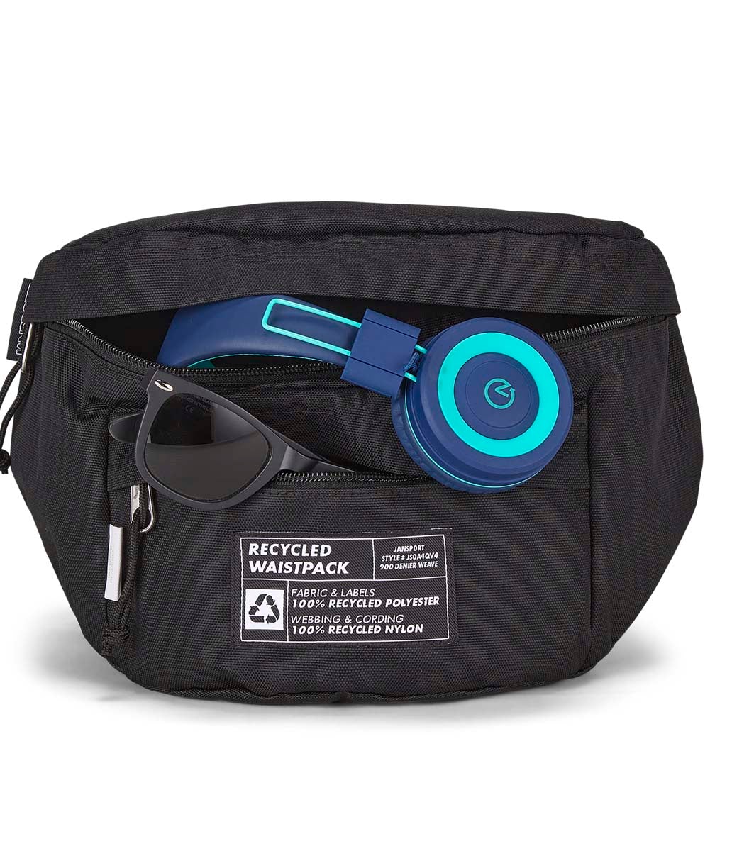JANSPORT RECYCLED WAISTPACK BLACK